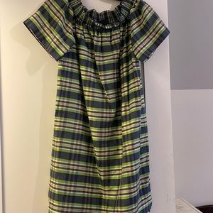 Plaid J Crew top and dress